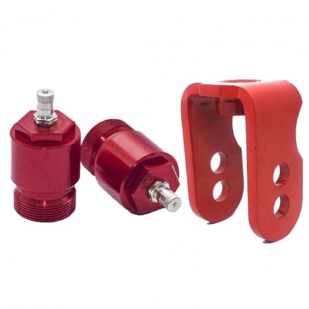 Segunda imagem do produto Alongador de Suspensão AMX Dianteiro/Traseiro CRF 250F - Vermelho