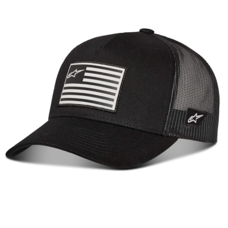 Boné Alpinestars Flag Snapback - Preto
