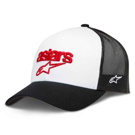 Boné Alpinestars Pedigree - Branco Preto