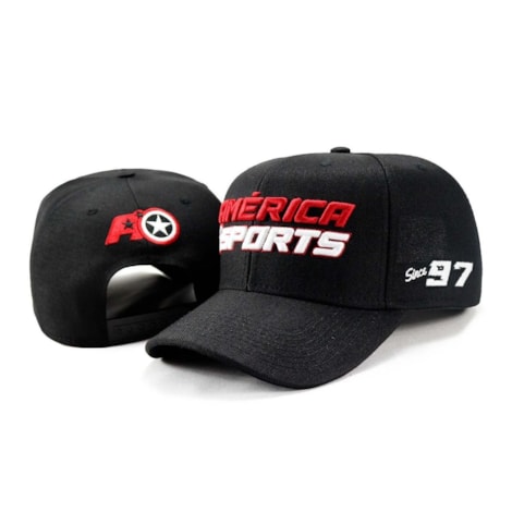 Segunda imagem do produto Boné America Sports Since 97 Aba Curva - Preto