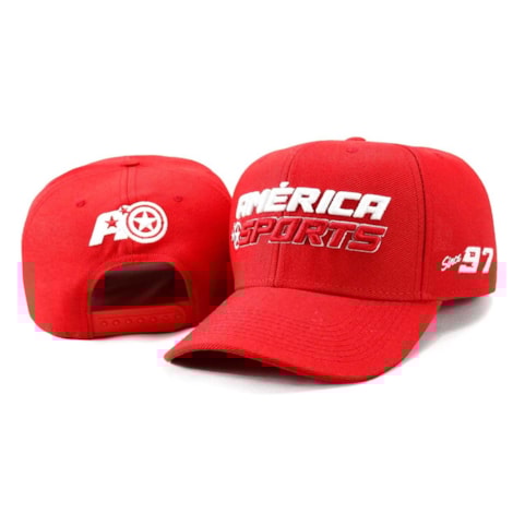 Segunda imagem do produto Boné America Sports Since 97 Aba Curva - Vermelho