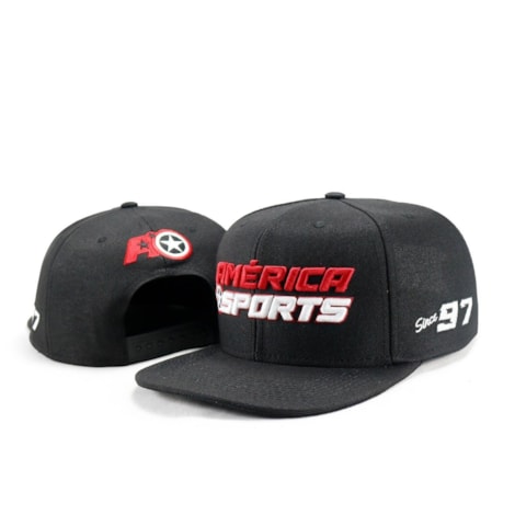 Segunda imagem do produto Boné America Sports Since 97 Aba Reta - Preto
