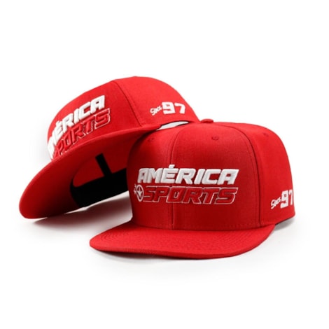 Boné America Sports Since 97 Aba Reta - Vermelho