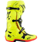 Bota Alpinestars Tech 10 - Amarelo Flúor Preto Vermelho Flúor