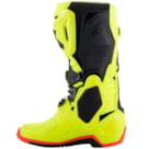 Bota Alpinestars Tech 10 - Amarelo Flúor Preto Vermelho Flúor