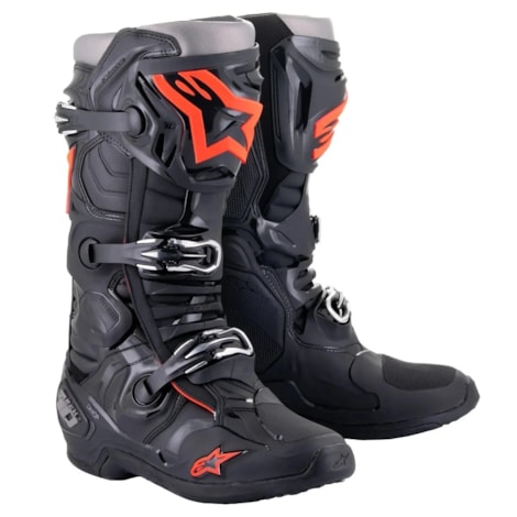 Bota Alpinestars Tech 10 Preto Vermelho