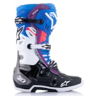 Bota Alpinestars Tech 10 Supervented - Preto Azul Roxo Branco