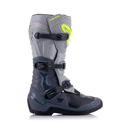 Segunda imagem do produto Bota Alpinestars Tech 3 Cinza Escuro Cinza Claro Preto