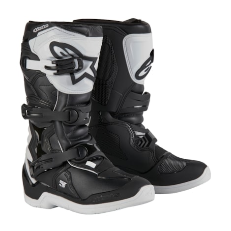 Bota Alpinestars Tech 3S - Branco Preto 