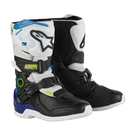 Bota Alpinestars Tech 3S Kids Branco Preto Azul