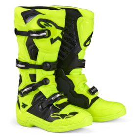 Bota Alpinestars Tech 5 - Amarelo Flúor Preto