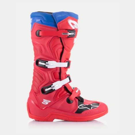 Segunda imagem do produto Bota Alpinestars Tech 5 Vermelho Bright Azul Alpine
