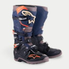 Bota Alpinestars Tech 7 Enduro Drystar - Preto Azul Escuro Cinza