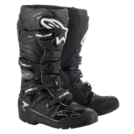 Bota Alpinestars Tech 7 Enduro Drystar - Preto Cinza