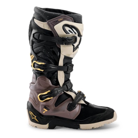 Segunda imagem do produto Bota Alpinestars Tech 7 Enduro Drystar Preto Cinza Escoro Gold