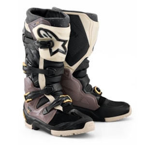 Bota Alpinestars Tech 7 Enduro Drystar Preto Cinza Escoro Gold