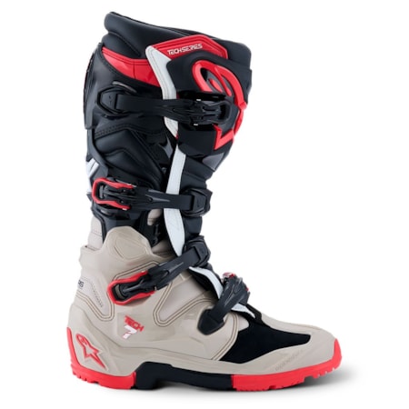 Segunda imagem do produto Bota Alpinestars Tech 7 Enduro - Preto Cinza Vermelho