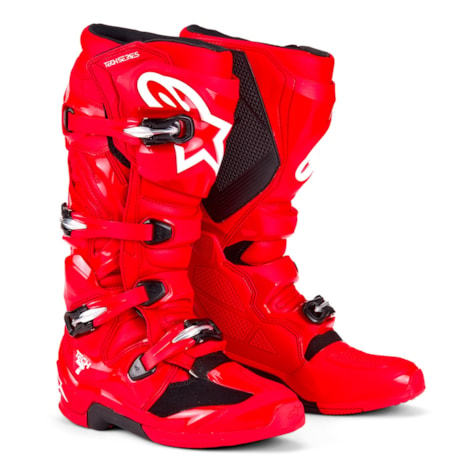 Bota Alpinestars Tech 7 - Vermelho Bright