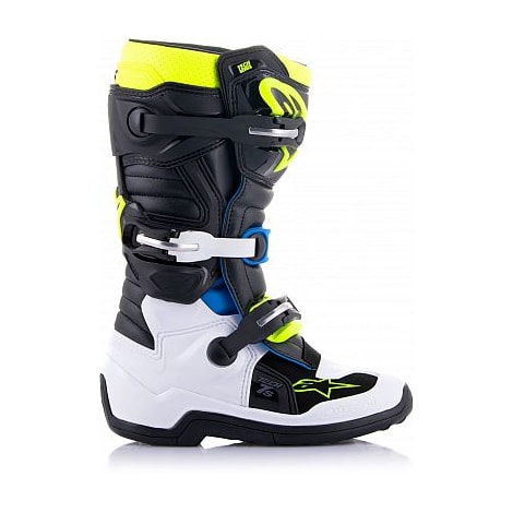 Segunda imagem do produto Bota Alpinestars Tech 7S - Preto Azul Amarelo Flúor