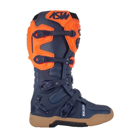 Segunda imagem do produto Bota ASW Elevate Enduro - Marinho Laranja