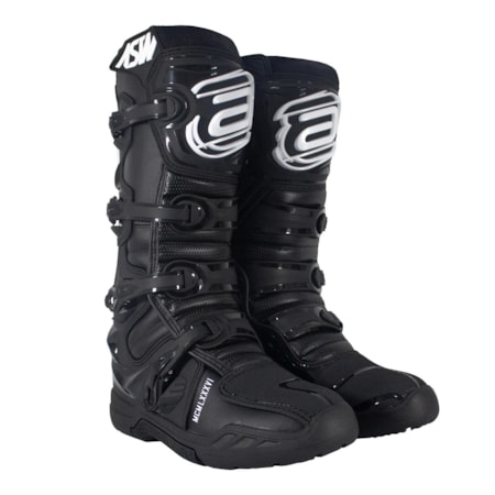 Bota ASW Elevate Enduro - Preto Branco