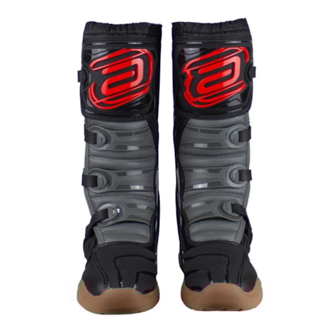 Segunda imagem do produto Bota ASW Image Enduro - Cinza Preto Vermelho