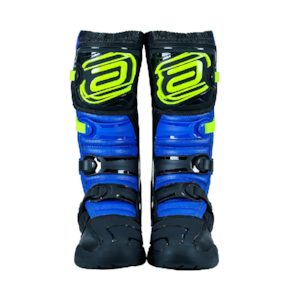 Segunda imagem do produto Bota ASW Image Enduro - Preto Azul Amarelo Flúor Rosa