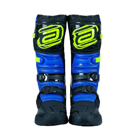 Segunda imagem do produto Bota ASW Image Enduro - Preto Azul Amarelo Flúor Rosa