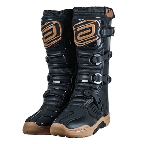 Bota ASW Image Enduro - Preto Marrom