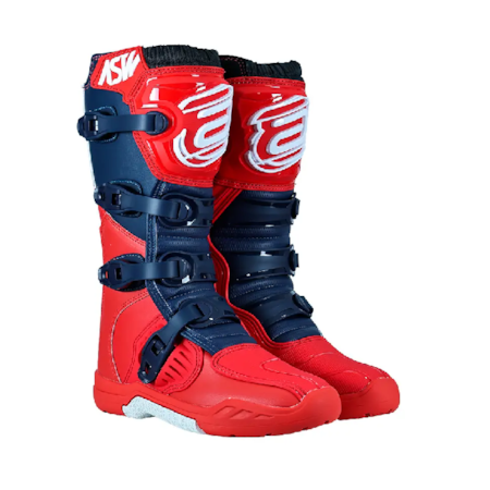 Bota ASW Image Enduro - Vermelho Marinho Branco