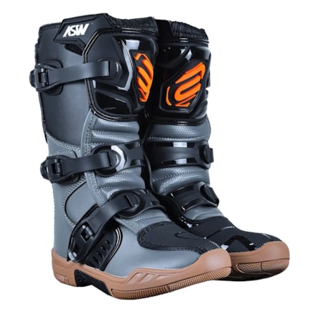 Bota ASW Image Kids - Preto Cinza