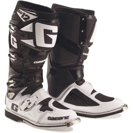 Bota Gaerne Cross SG 12 - Preto Branco