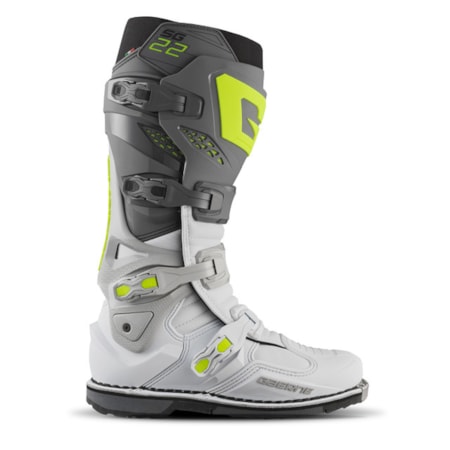Segunda imagem do produto Bota Gaerne Cross SG22 - Anthracite Branco Cinza