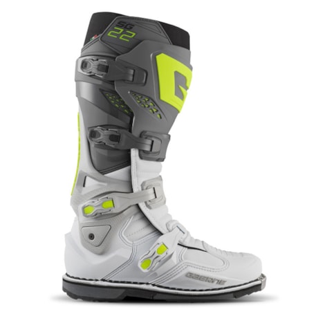 Segunda imagem do produto Bota Gaerne Cross SG22 - Anthracite Branco Cinza