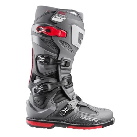 Segunda imagem do produto Bota Gaerne Cross SG22 - Anthracite Vermelho