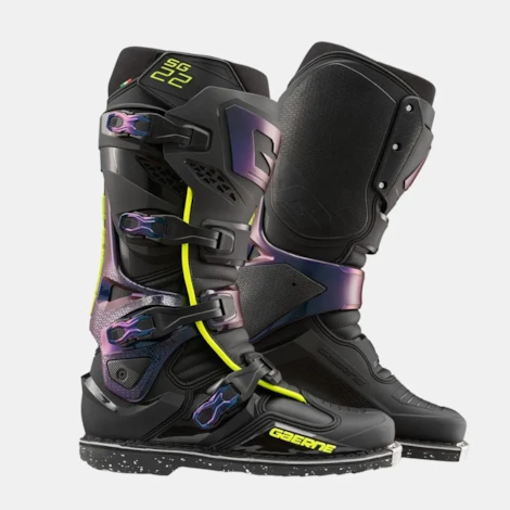 Bota Gaerne Cross SG22 Chameleon Preto Azul Amarelo