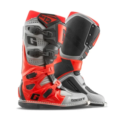 Bota Gaerne SG12 Forge Cinza Vermelho