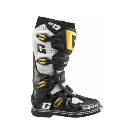 Segunda imagem do produto Bota Gaerne SG12 Luxe Preto Branco Dourado