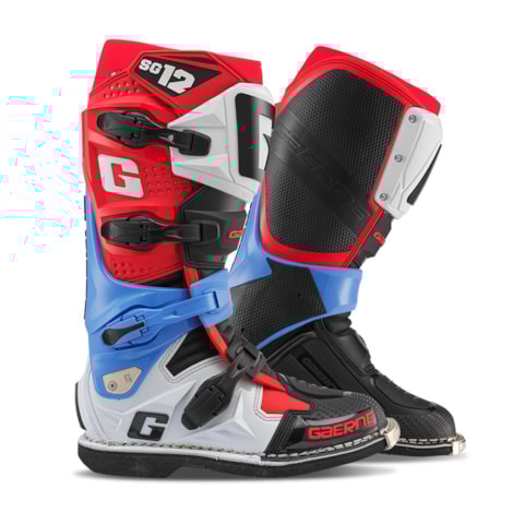 Bota Gaerne SG12 Realm - Azul Vermelho Branco