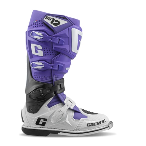 Segunda imagem do produto Bota Gaerne SG12 Roxo Preto Branco Edição Limitada