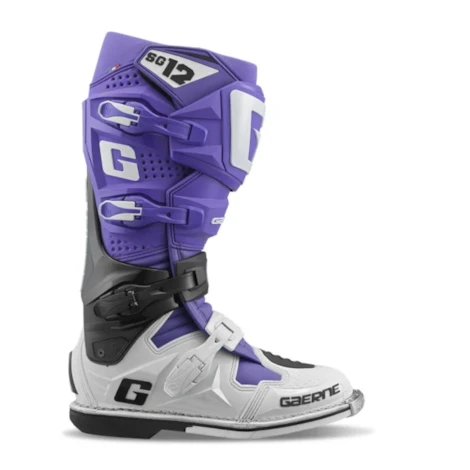 Segunda imagem do produto Bota Gaerne SG12 Roxo Preto Branco Edição Limitada