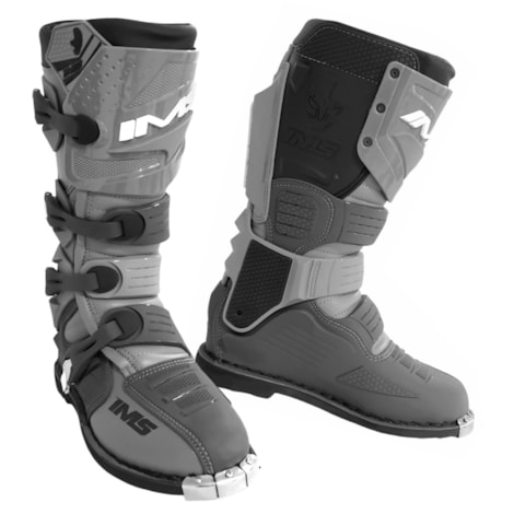 Bota IMS Extreme Costurada - Preto Cinza