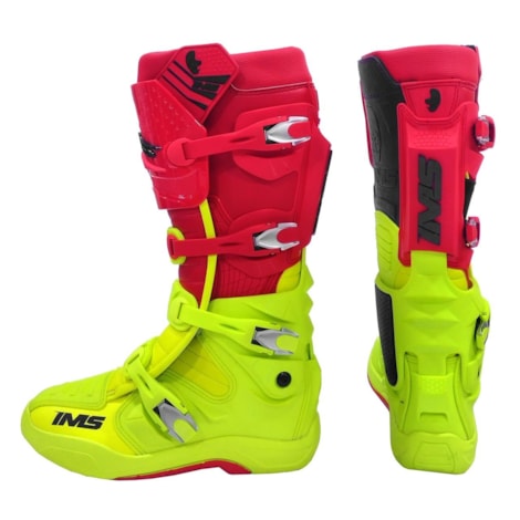 Segunda imagem do produto Bota IMS Extreme - Vermelho Flúor