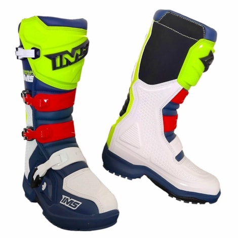 Bota IMS Robust Injetada - Azul Flúor Branco