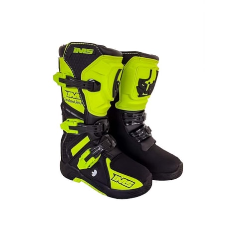 Bota IMS Robust Kids Preto Flúor Tamanho:35