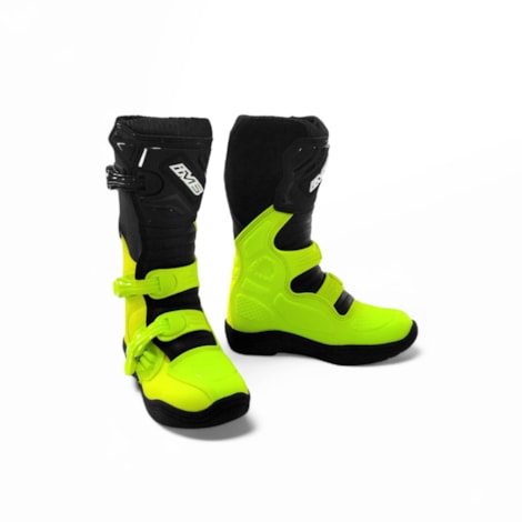 Bota IMS Track Kids Preto Flúor