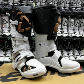 Segunda imagem do produto Bota Leatt 4.5 - Branco Preto Dourado