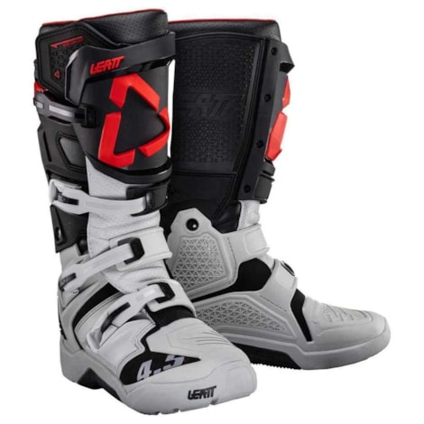 Bota Leatt 4.5 Enduro - Cinza Claro Cinza Preto