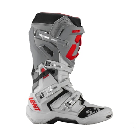 Segunda imagem do produto Bota Leatt 5.5 Flexlock - Cinza Claro Cinza Preto