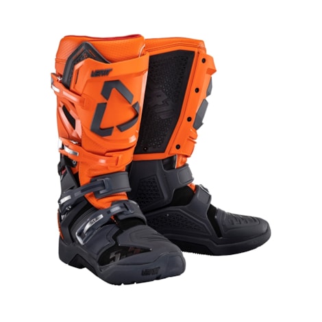 Bota Leatt 5.5 Flexlock Enduro - Laranja Cinza